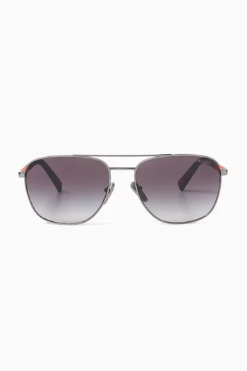 Square Sunglasses in Metal