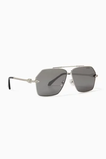 Aviator Sunglasses in Metal