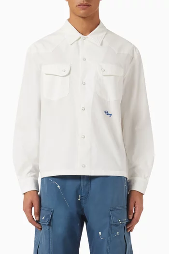 Western Shirt in Cotton-poplin