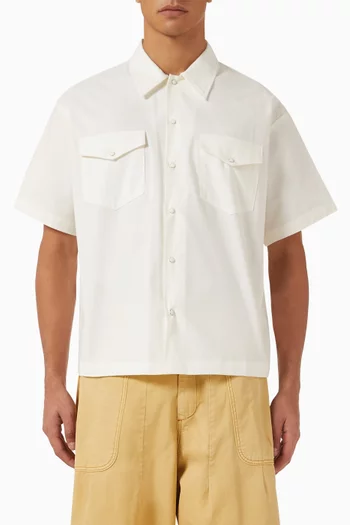 Western Mechanic Shirt in Cotton-twill