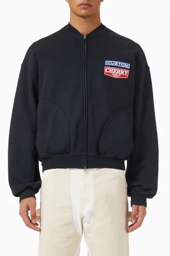 Patchwork Zip Jacket in Cotton