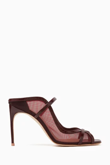 Noah 90 Mule Sandals in Mesh & Leather