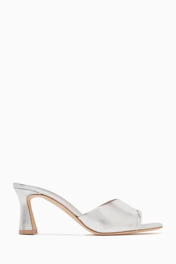 Roxanne 70 Sandals in Metallic Leather