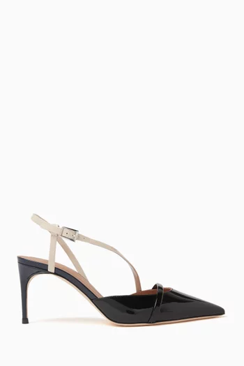 Valeria 70 Slingback Pumps in Patent Leather