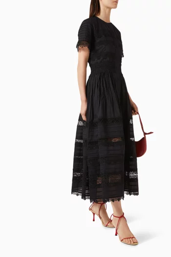 Camila Midi Dress in Cotton