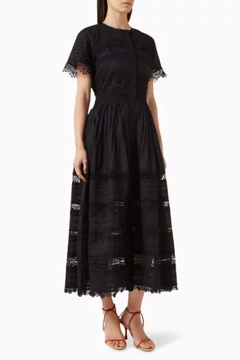 Camila Midi Dress in Cotton