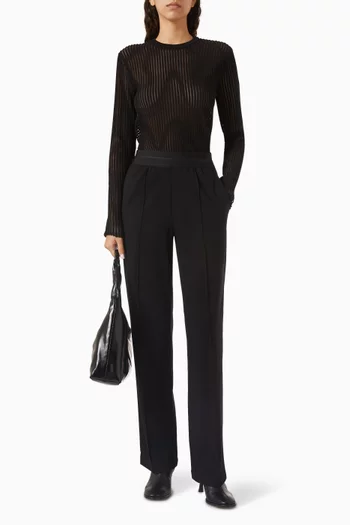 Ponte Car Pants in Viscose Blend