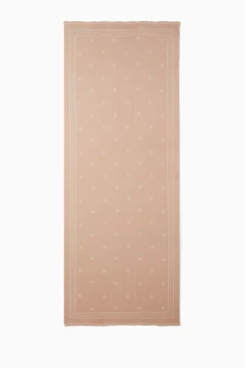 Double B Monogram Jacquard Scarf in Viscose
