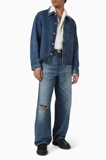 Cut Rebirth Jacket in Denim