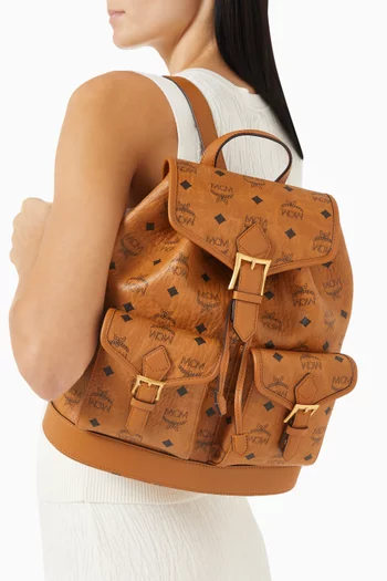 Small Aren Backpack in Visetos Canvas