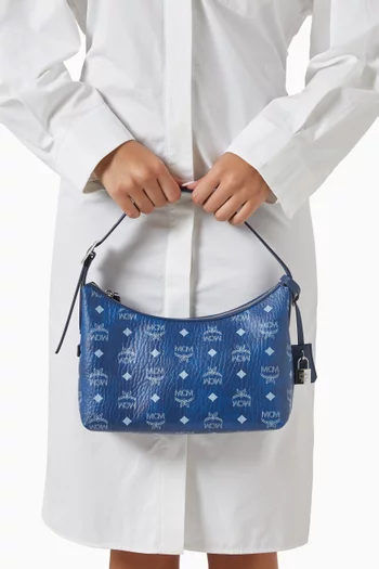 Small Aren VI Hobo Bag in Visetos Canvas