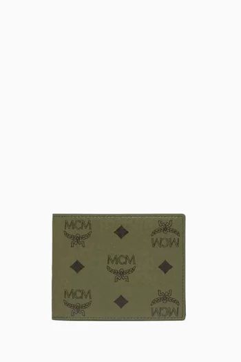 Small Aren Bifold Wallet in Visetos Canvas