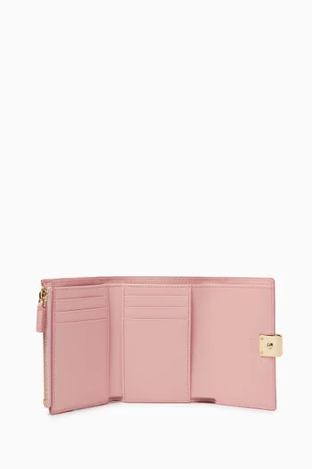 Small Aren Trifold Wallet in Visetos Canvas