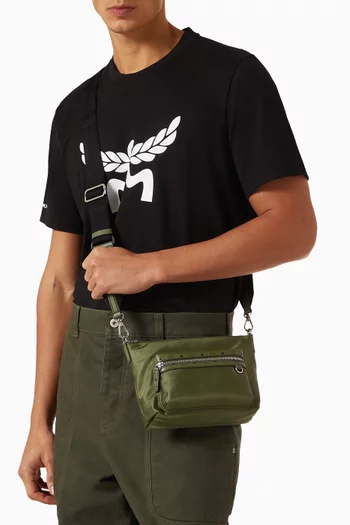 Aren Crossbody Bag in Vistos & Nylon