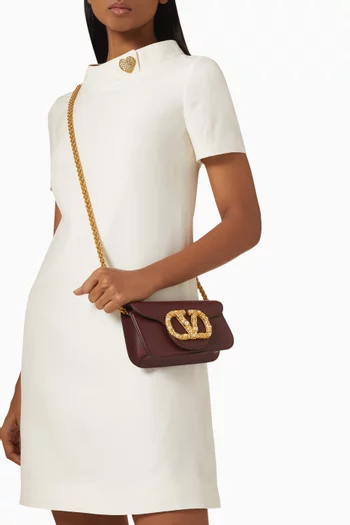 Small Locò Shoulder Bag in Calfskin Leather