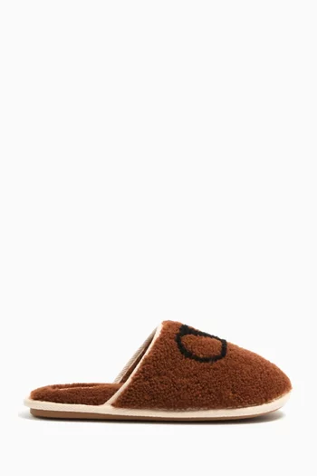 Valentino Garavani Ta Chambre Slides in Wool