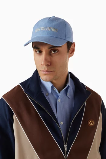 Chez Valentino Baseball Cap in Denim