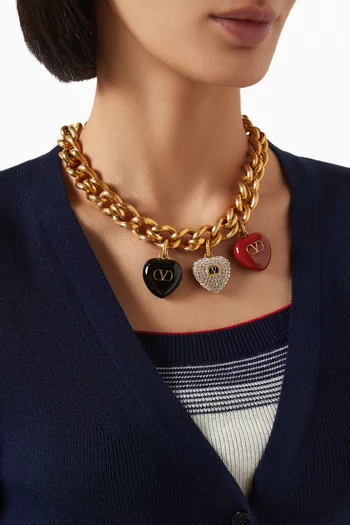 Coeur Royal Swarovski® Necklace in Gold-tone Brass