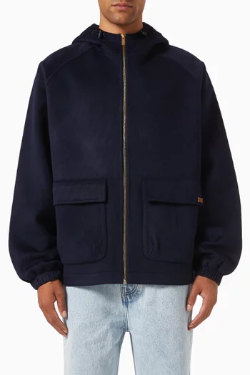 La Veste à Capuche Laine Jacket in Wool-blend