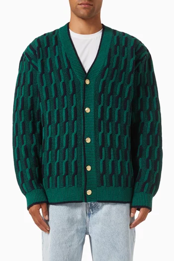 Le Cardigan Torsades in Wool