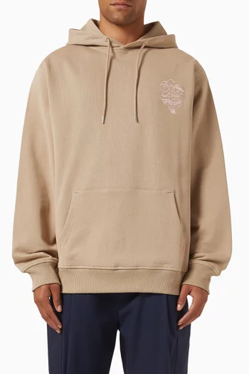 Le Hoodie Slogan Vignes in Cotton