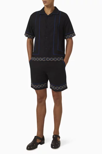 Kurt Border Placement Shorts
