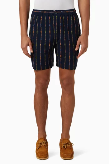 Kurt Stripe Shorts in Cotton-blend