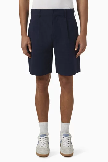 Linton Pleated Shorts in Seersucker