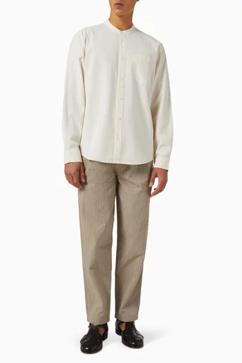 Tyne Chalk Stripe Pants in Cotton-blend