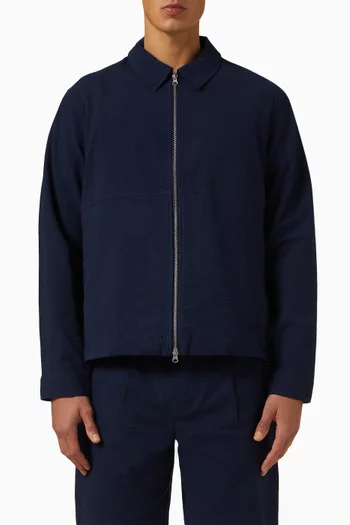 Eldon Jacket in Cotton Seersucker