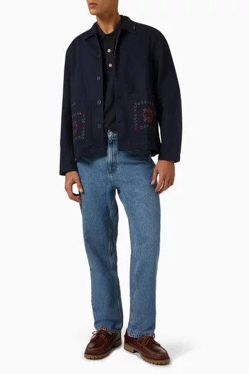 Embroidered Jacket in Twill