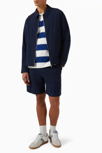 Dean Textured Stripe T-shirt in Organic Cotton