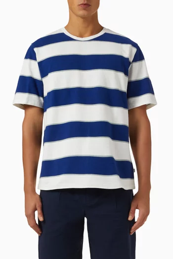 Dean Textured Stripe T-shirt in Organic Cotton