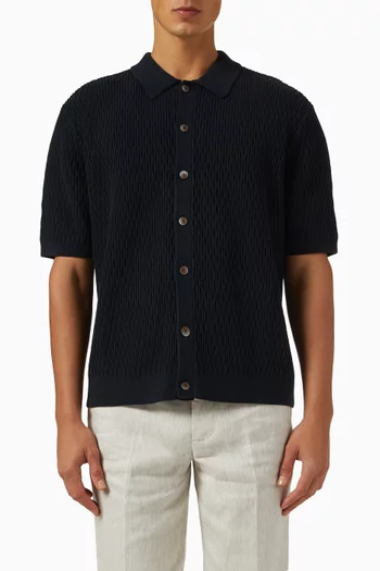 Tellaro Shirt in Honeycomb Cotton Knit