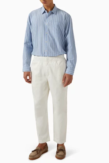 Rove Striped Shirt in Cotton Poplin
