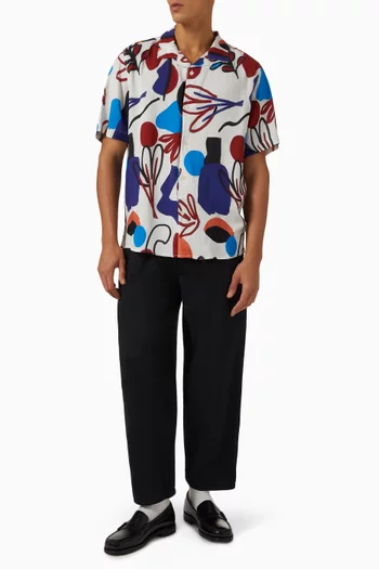 Didcot Scribble Shirt in Viscose