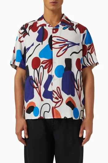 Didcot Scribble Shirt in Viscose