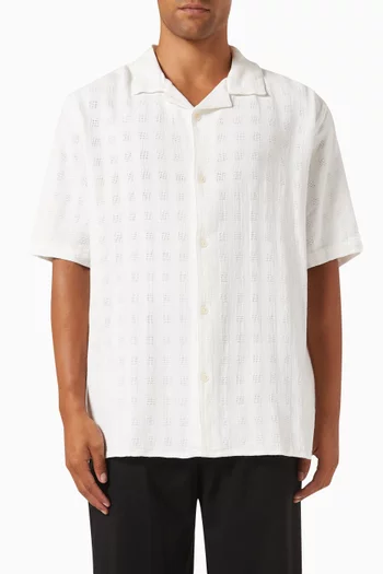 Didcot Open Weave Shirt in Cotton