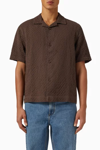 Lido Open Weave Shirt in Cotton