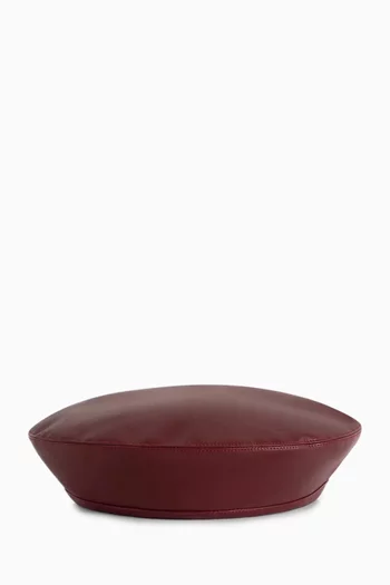 Anya Beret in Faux Leather