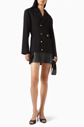 فستان نيكول بنمط جاكيت بطبقتين