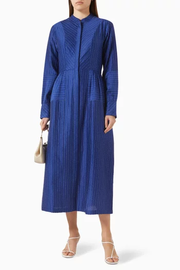Flame Polka-dot Midi Dress