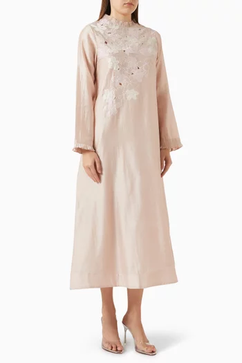 Blossom Embroidered Midi Dress