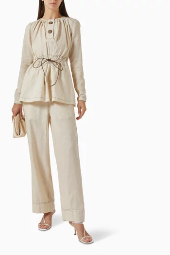Luda Co-ord Set in Linen