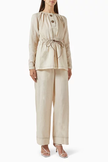 Luda Co-ord Set in Linen