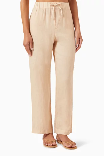 Belem Drawstring Pants in Linen
