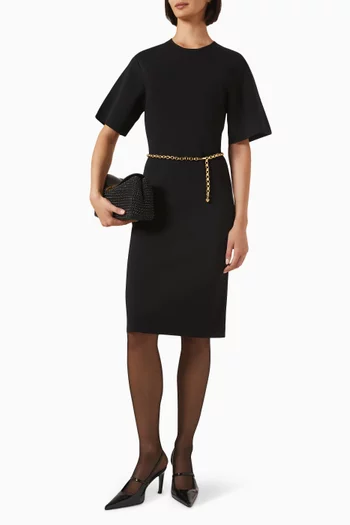 Knit T-shirt Dress in Compact Jersey