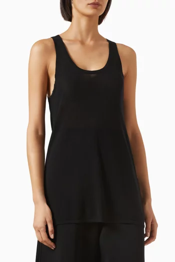 Knit Tank Top in Lyocell Blend