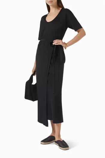 Wrap Skirt in Organic Cotton Blend