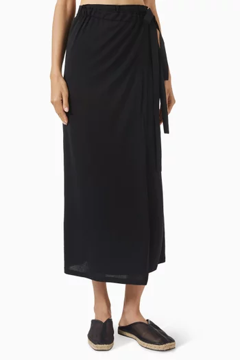 Wrap Skirt in Organic Cotton Blend